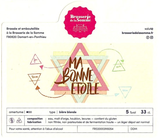 Etiquette BRASSERIE DE LA SOMME 114