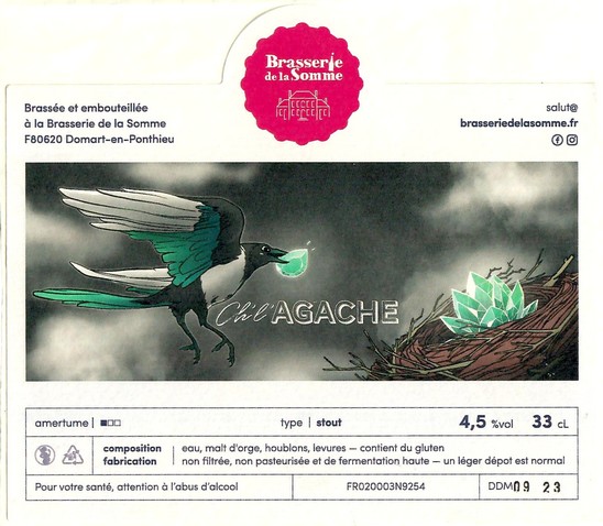 Etiquette BRASSERIE DE LA SOMME 117