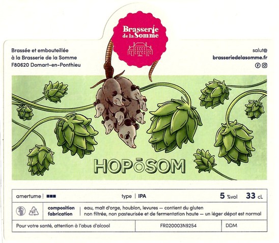 Etiquette BRASSERIE DE LA SOMME 120