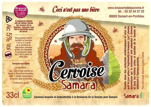 Etiquette BRASSERIE DE LA SOMME 128