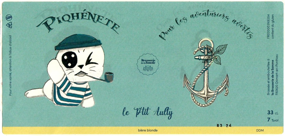 Etiquette BRASSERIE DE LA SOMME 132