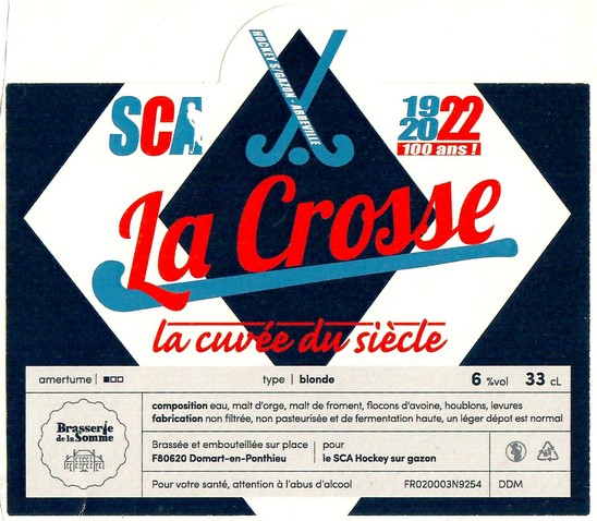 Etiquette BRASSERIE DE LA SOMME 133