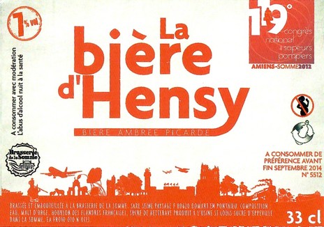 Etiquette BRASSERIE DE LA SOMME 14