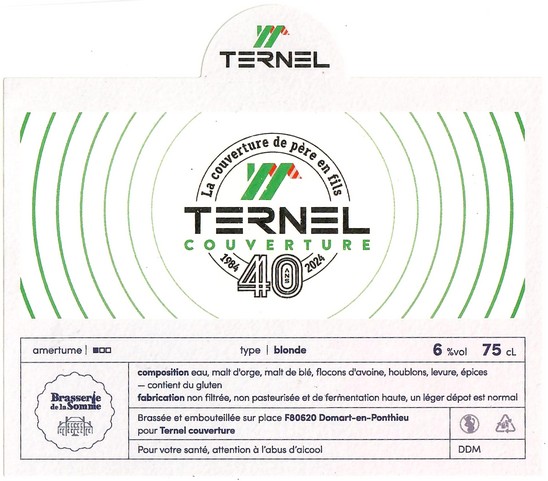 Etiquette BRASSERIE DE LA SOMME 148