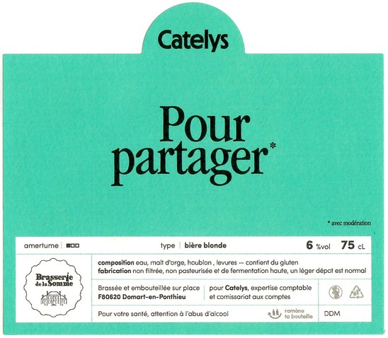 Etiquette BRASSERIE DE LA SOMME 149