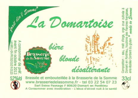 Etiquette BRASSERIE DE LA SOMME 16
