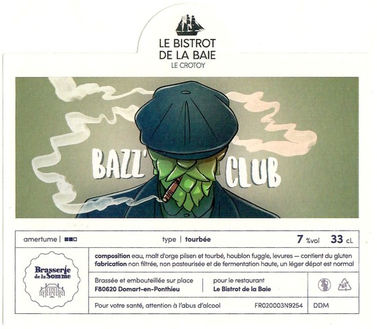 Etiquette BRASSERIE DE LA SOMME 163