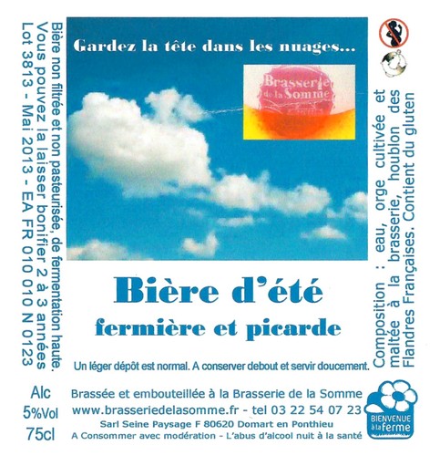 Etiquette BRASSERIE DE LA SOMME 25