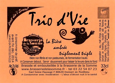 Etiquette BRASSERIE DE LA SOMME 36