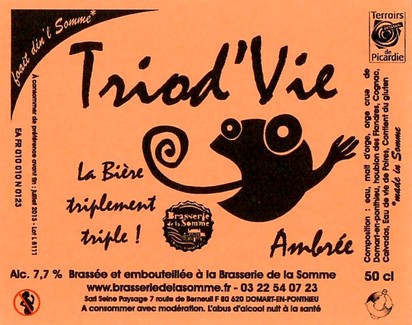 Etiquette BRASSERIE DE LA SOMME 39