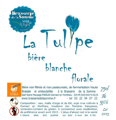 Etiquette BRASSERIE DE LA SOMME 53