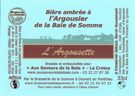 Etiquette BRASSERIE DE LA SOMME 73