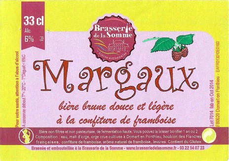 Etiquette BRASSERIE DE LA SOMME 75