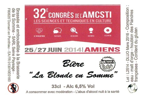 Etiquette BRASSERIE DE LA SOMME 82