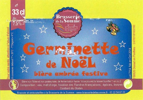 Etiquette BRASSERIE DE LA SOMME 86