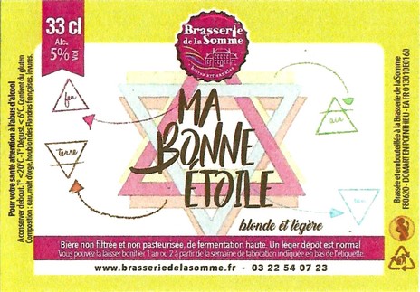 Etiquette BRASSERIE DE LA SOMME 97