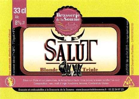 Etiquette BRASSERIE DE LA SOMME 99