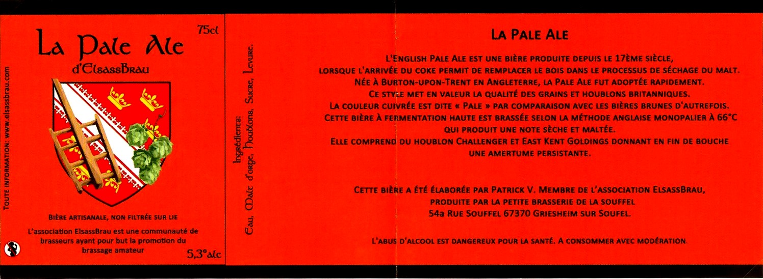 etiquette BRASSERIE DE LA SOUFFEL 13