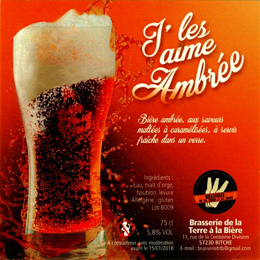 etiquette BRASSERIE DE LA TERRE A LA BIERE 06