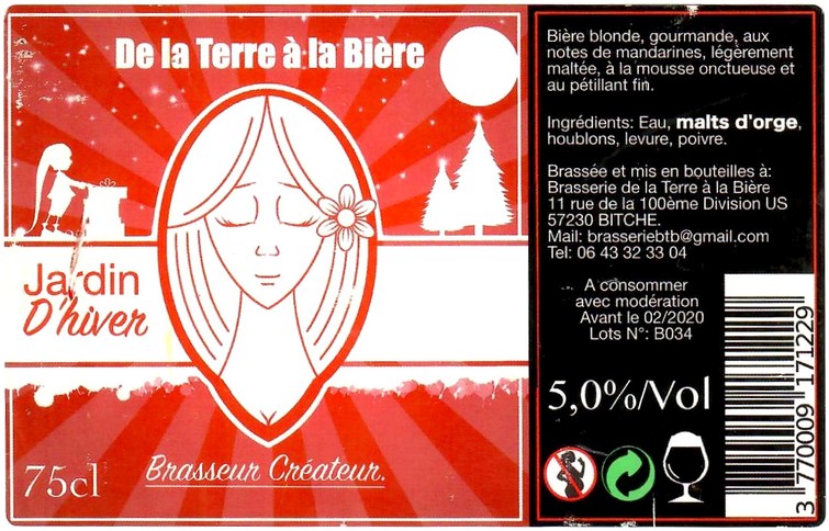 Etiquette BRASSERIE DE LA TERRE A LA BIERE 07
