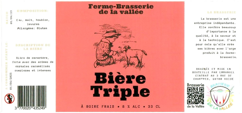 Etiquette BRASSERIE DE LA VALLEE 09