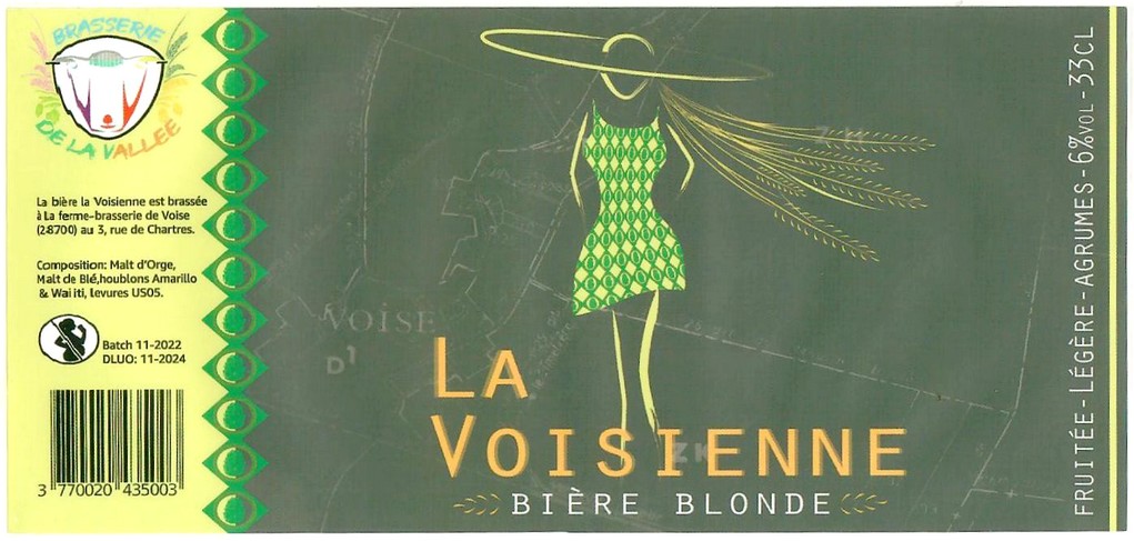 Etiquette BRASSERIE DE LA VALLEE 11