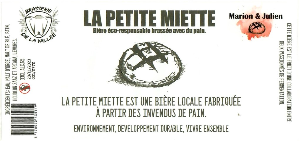 Etiquette BRASSERIE DE LA VALLEE 15