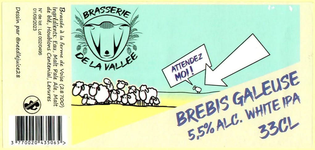 Etiquette BRASSERIE DE LA VALLEE 18