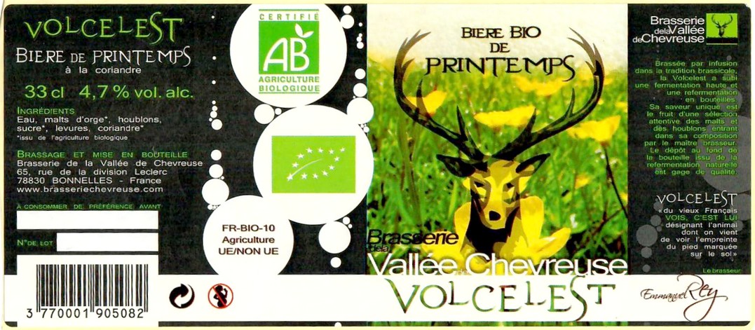 Etiquette BRASSERIE DE LA VALLEE DE CHEVREUSE 07 Etiquette BRASSERIE DE LA VALLEE DE CHEVREUSE 07