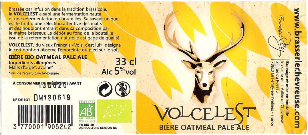 Etiquette BRASSERIE DE LA VALLEE DE CHEVREUSE 16 Etiquette BRASSERIE DE LA VALLEE DE CHEVREUSE 16