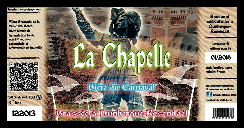 etiquette BRASSERIE DE LA VALLEE DES ROSES 01