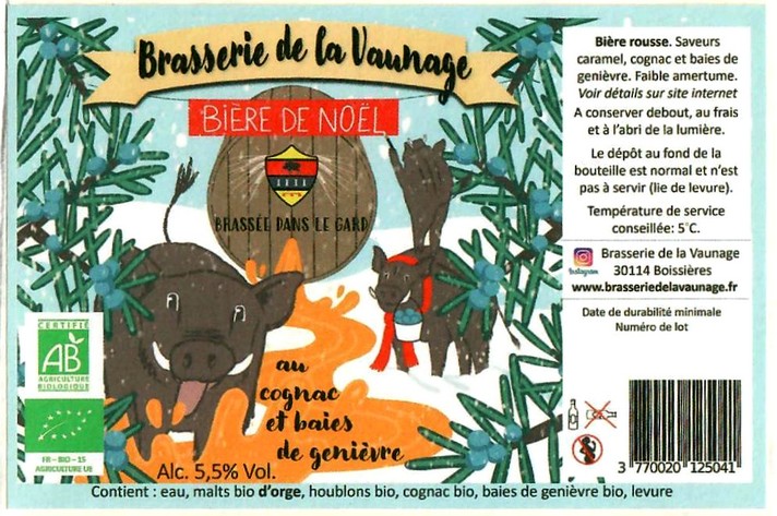 Etiquette BRASSERIE DE LA VAUNAGE 04