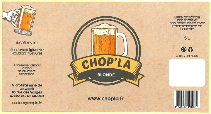 Etiquette BRASSERIE DE LA WALCK 01