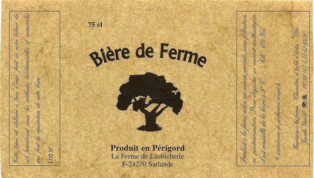 etiquette BRASSERIE DE LAUBICHERIE 03