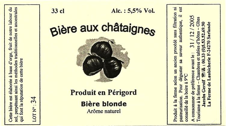 etiquette BRASSERIE DE LAUBICHERIE 15