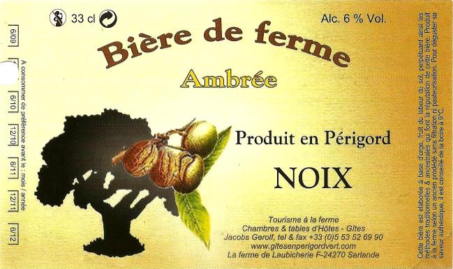 etiquette BRASSERIE DE LAUBICHERIE 16