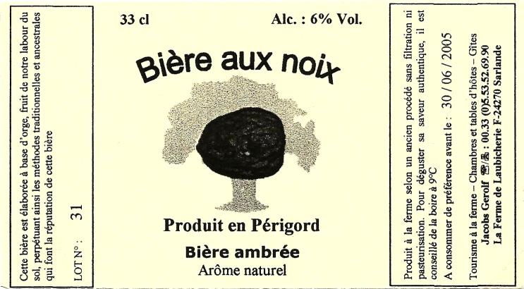 etiquette BRASSERIE DE LAUBICHERIE 17