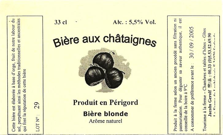 etiquette BRASSERIE DE LAUBICHERIE 18