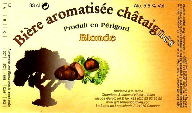 etiquette BRASSERIE DE LAUBICHERIE 20