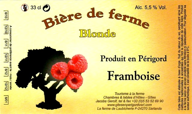 etiquette BRASSERIE DE LAUBICHERIE 24