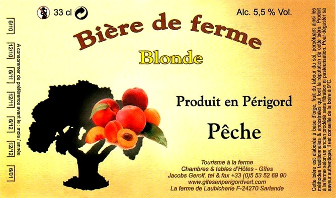 etiquette BRASSERIE DE LAUBICHERIE 25