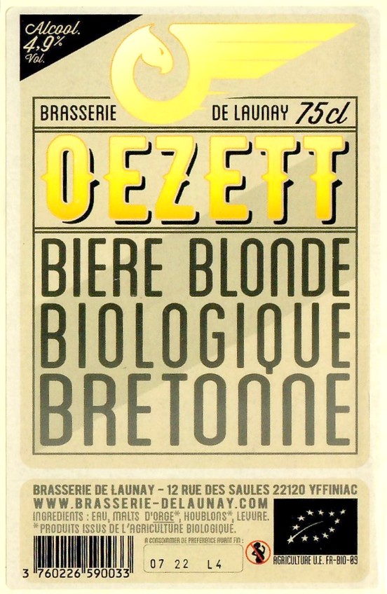 Etiquette BRASSERIE DE LAUNAY 19