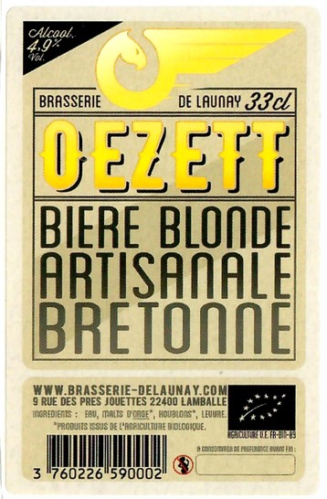Etiquette BRASSERIE DE LAUNAY 20