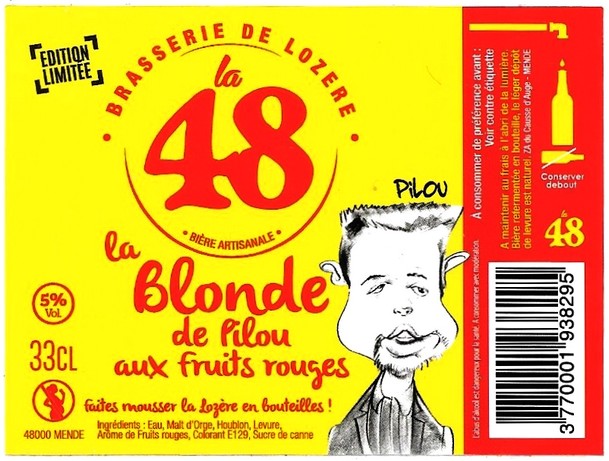 etiquette BRASSERIE DE LOZERE 42