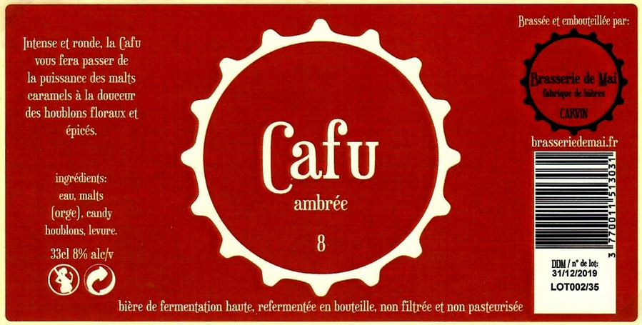 etiquette BRASSERIE DE MAI 01