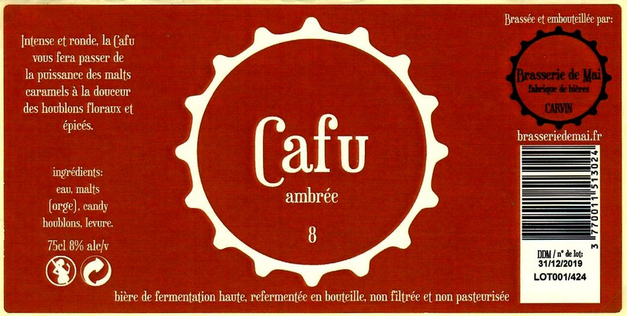 etiquette BRASSERIE DE MAI 02