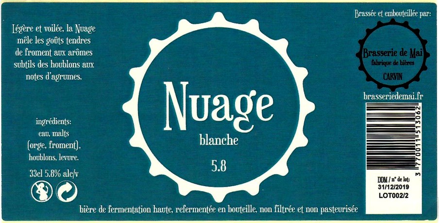 etiquette BRASSERIE DE MAI 06