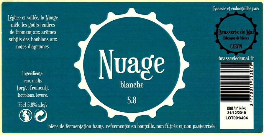 etiquette BRASSERIE DE MAI 09