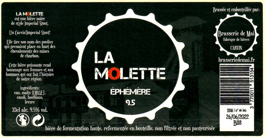 etiquette BRASSERIE DE MAI 10