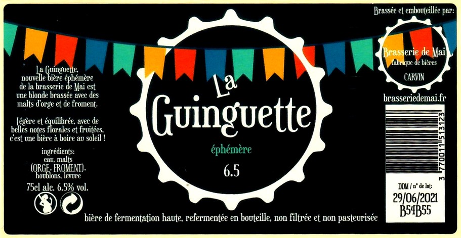 etiquette BRASSERIE DE MAI 12